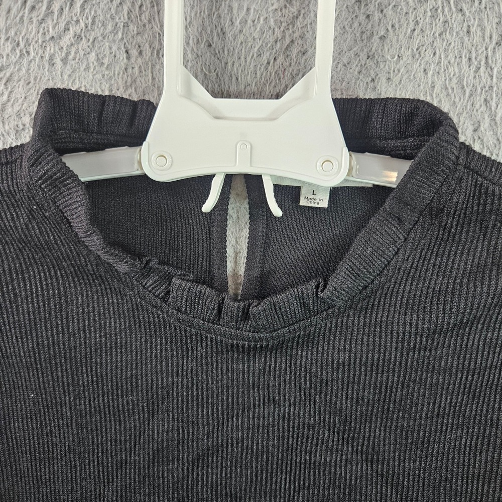 THML Patchwork Leopard Print Mock Neck Long Sleev… - image 3